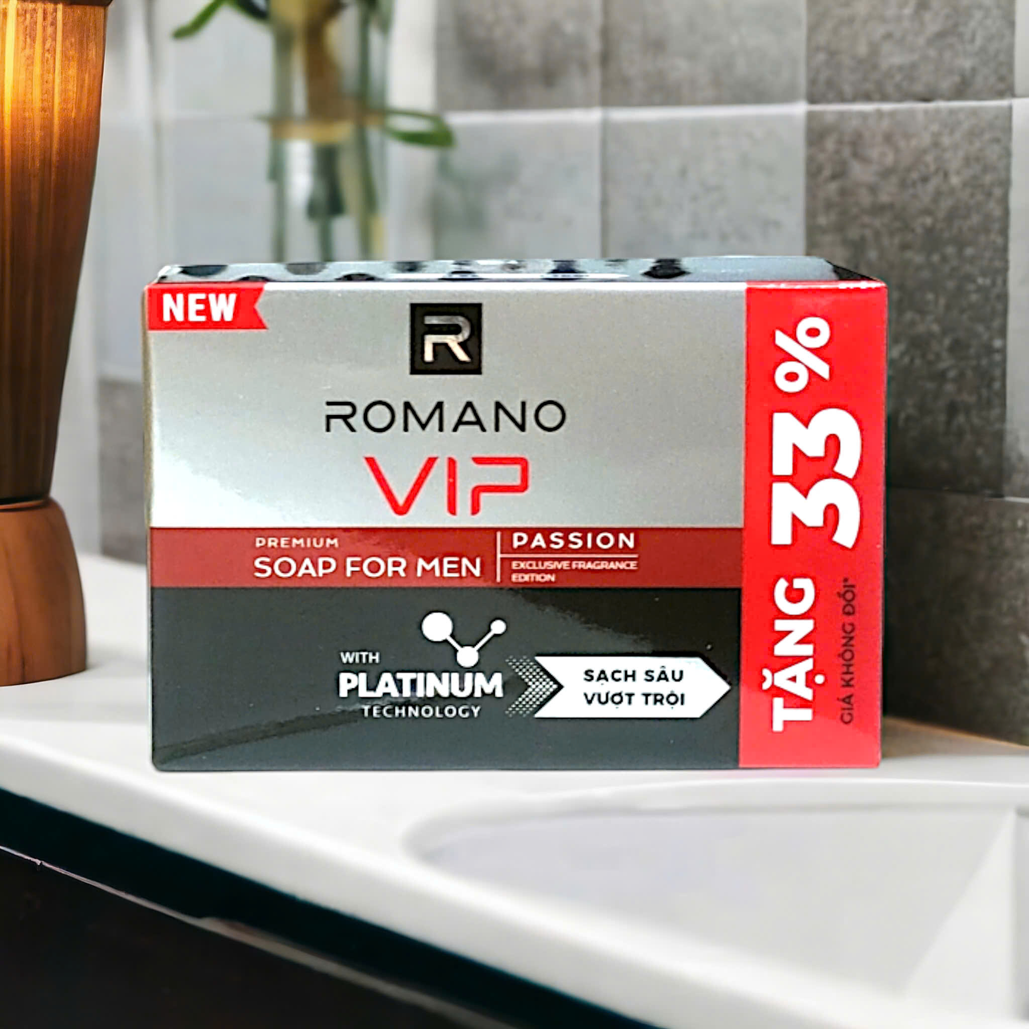 Xà Bông Romano 120g [Tăng 33%] – Hương Nam Tính Lịch Lãm – Làm Sạch Sâu, Khử Mùi Hiệu Quả