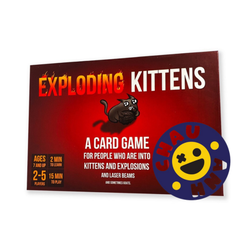 Bộ bài MÈO NỔ Hộp Giấy việt hóa Exploding kitten chơi cùng nhóm bạn