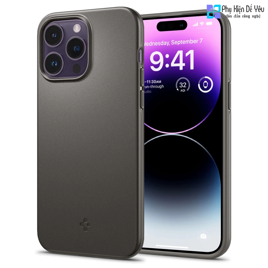 Ốp Spigen Thin Fit cho iPhone 14 Pro Max/ 14 Pro/ 14 Plus/ 14 (Phân phối chính hãng, bảo hành 12 tháng)