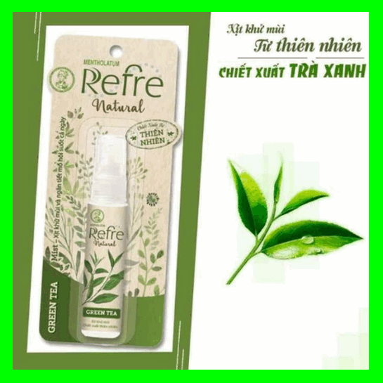 Xịt khử mùi Refre Trà xanh thơm lâu 6ml