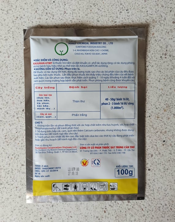 Thuốc trừ bệnh KASURAN 47WP - gói 100g