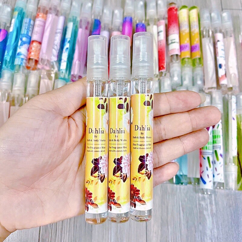 Xịt thơm bath & body works mini - xịt thơm toàn thân bath and body works body mist mẫu thử 10ml - mẫu chai nhỏ 10ml
