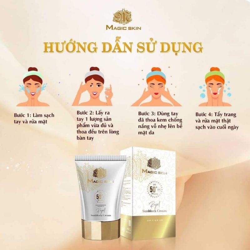 Kem Chống Nắng Thảo Dược Magic Skin Mới