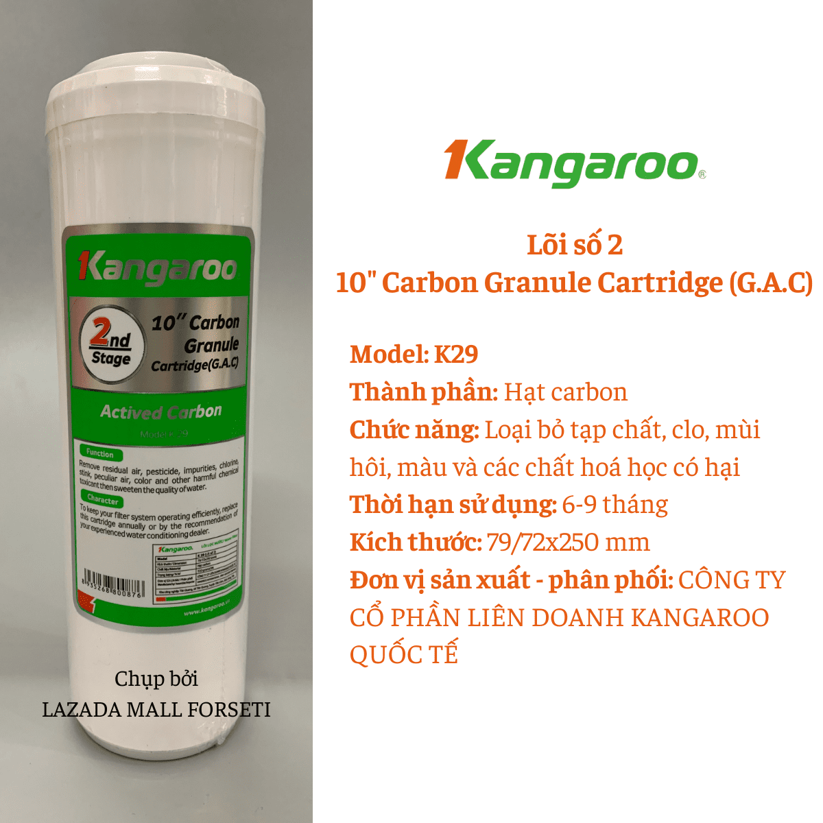 Combo 2 Bộ Lọc Thô 123 + 2 Lõi Số 1 (4 lõi số 1, 2 lõi số 2, 2 lõi số 3) Cho Máy KANGAROO