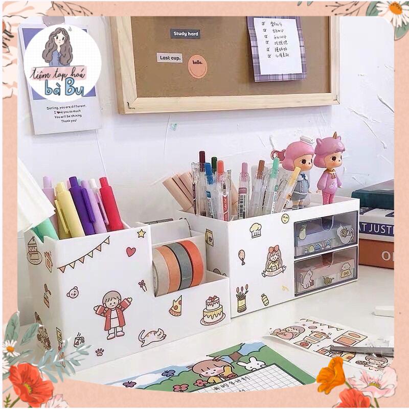Hộp Đựng Bút Đa Năng - Decor Bàn Học (Có Sẵn)