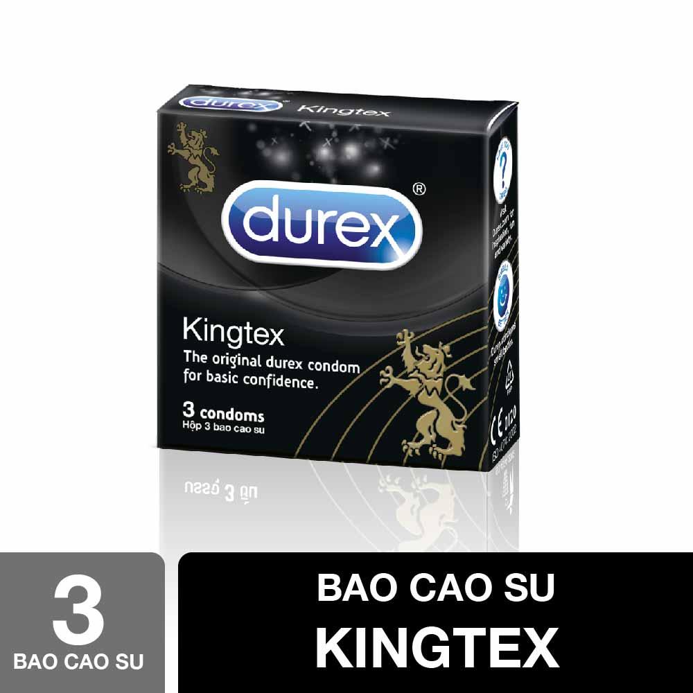 [HCM]Bao cao su Durex Kingtex Hộp 3 cái