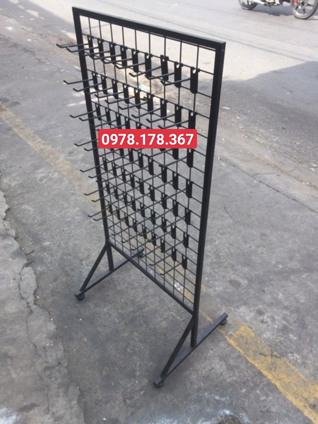 Khung lưới có chân treo phụ kiện cao cấp - 1.2mx60