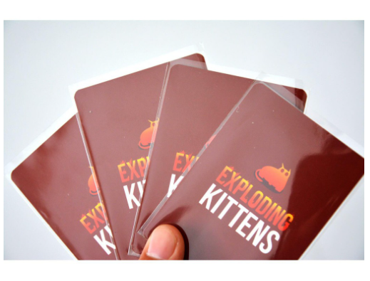 Sleeves bọc bài Pokemon, Mèo nổ Exploding Kittens bảo vệ bài 6.4 x 9 cm (50 cái)