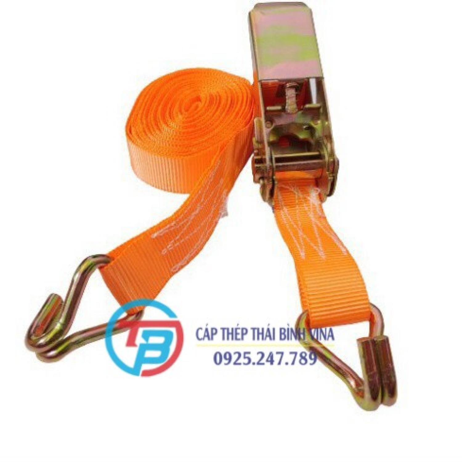 Dây cảo hàng tăng đơ bản 38 mm 5 mét tải 2500kg móc j