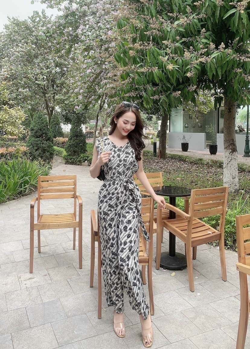 Jum ống rộng lụa 3D cột nơ xinh lung linh