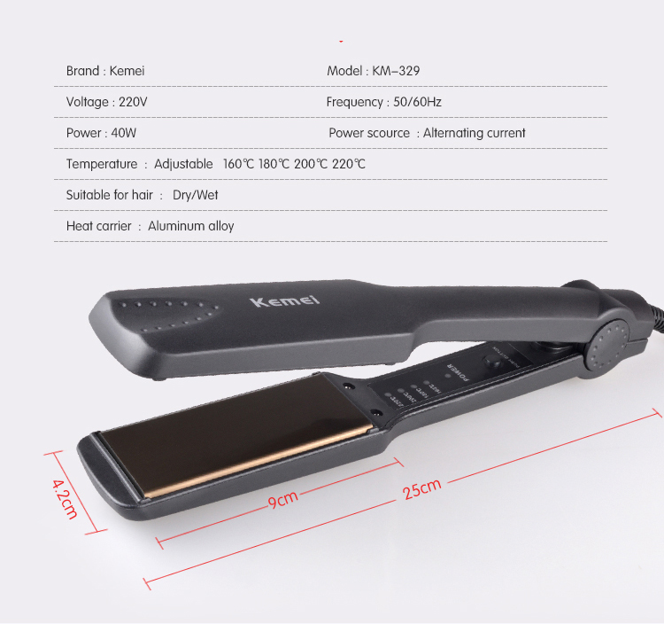 Máy duỗi tóc Đa năng Kemei KM-329
