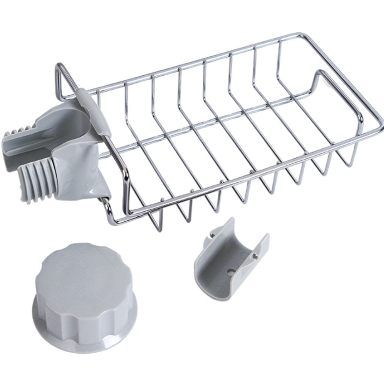 Khay inox gắn vòi nước 11x17.5cm
