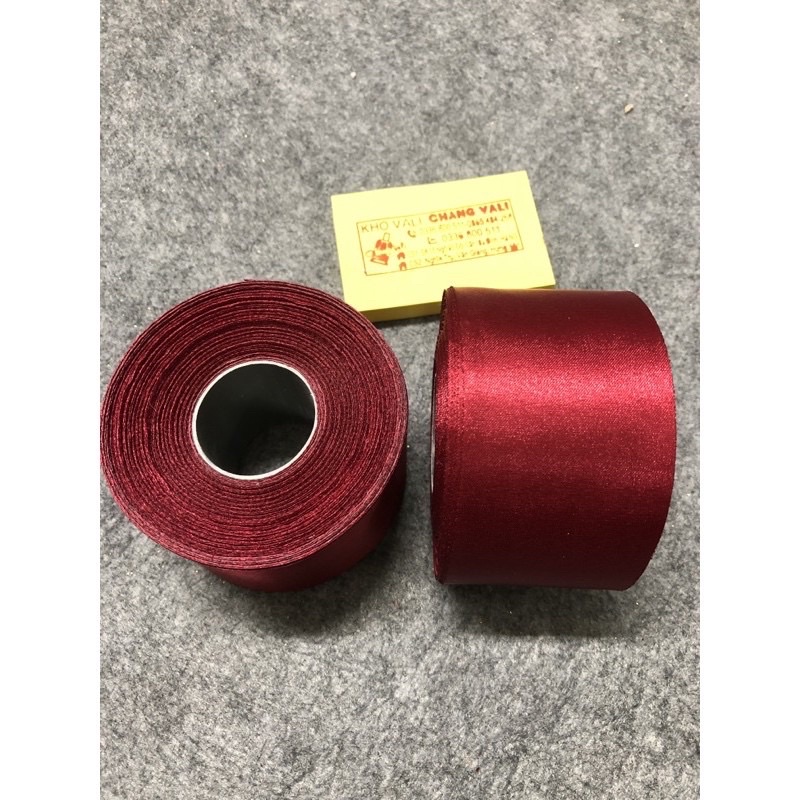 Cuộn ruy băng lụa bản rộng 5cm đủ màu sắc đẹp
