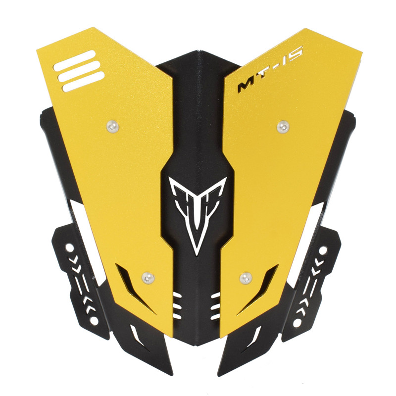 Motorbike Windscreen For Yamaha MT-15 MT15 MT 15 2018 2019 2020 2021 2022 2023 Aluminum Windscreen Windshield Wind Deflector Shield Screen Visor Glass