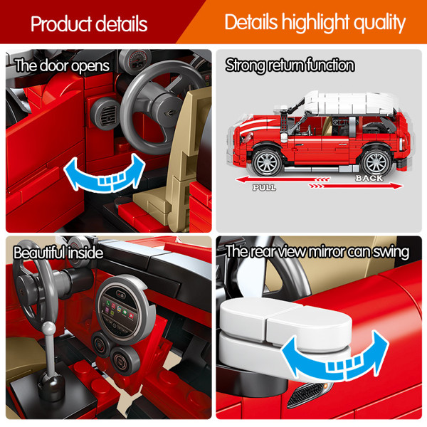 1046 Đồ chơi lắp ghép non-Lego xe Mini Cooper