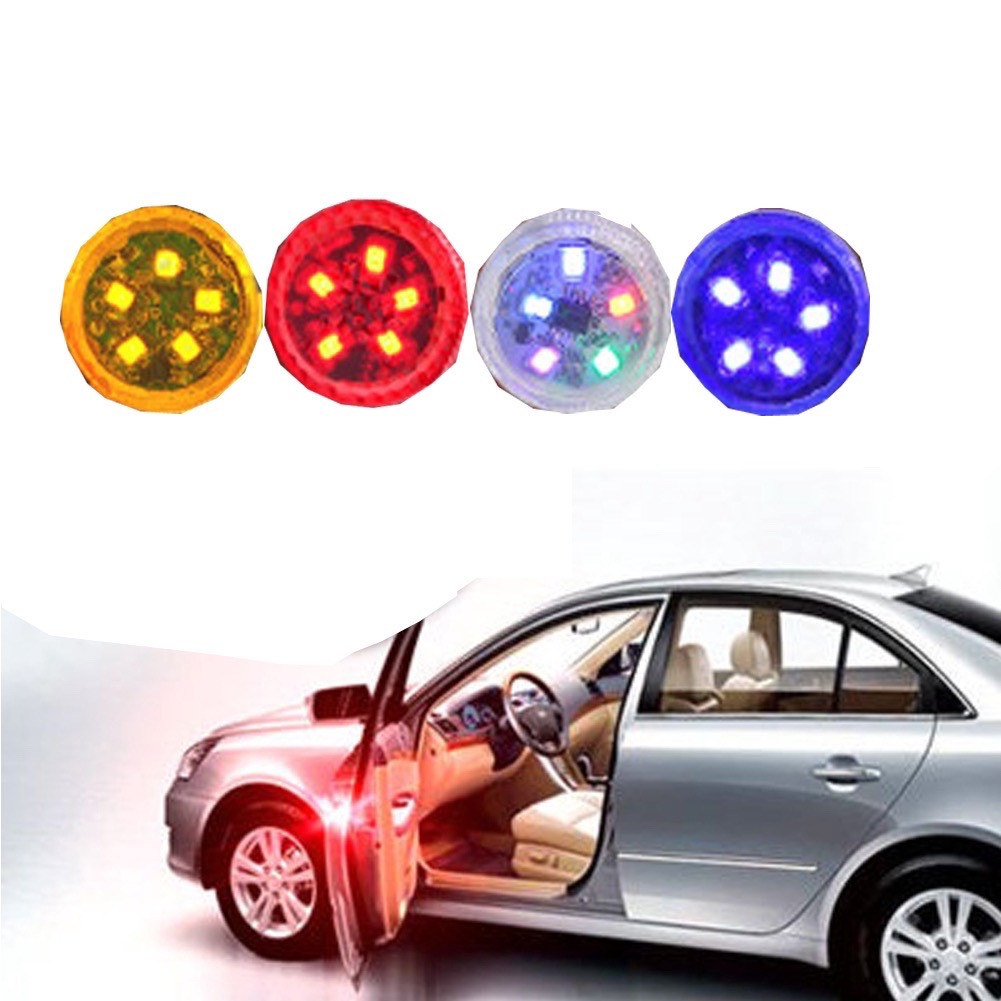 Bộ 2 đèn led siêu sáng xe hơi cảnh báo từ xa cho xe và người đi phía sau khi mở cửa ô tô, xe tải chở hàng sử dụng pin Bộ 2 đèn led siêu sáng xe hơi cảnh báo từ xa cho xe và người đi phía sau khi mở cửa ô tô, xe tải chở hàng sử d