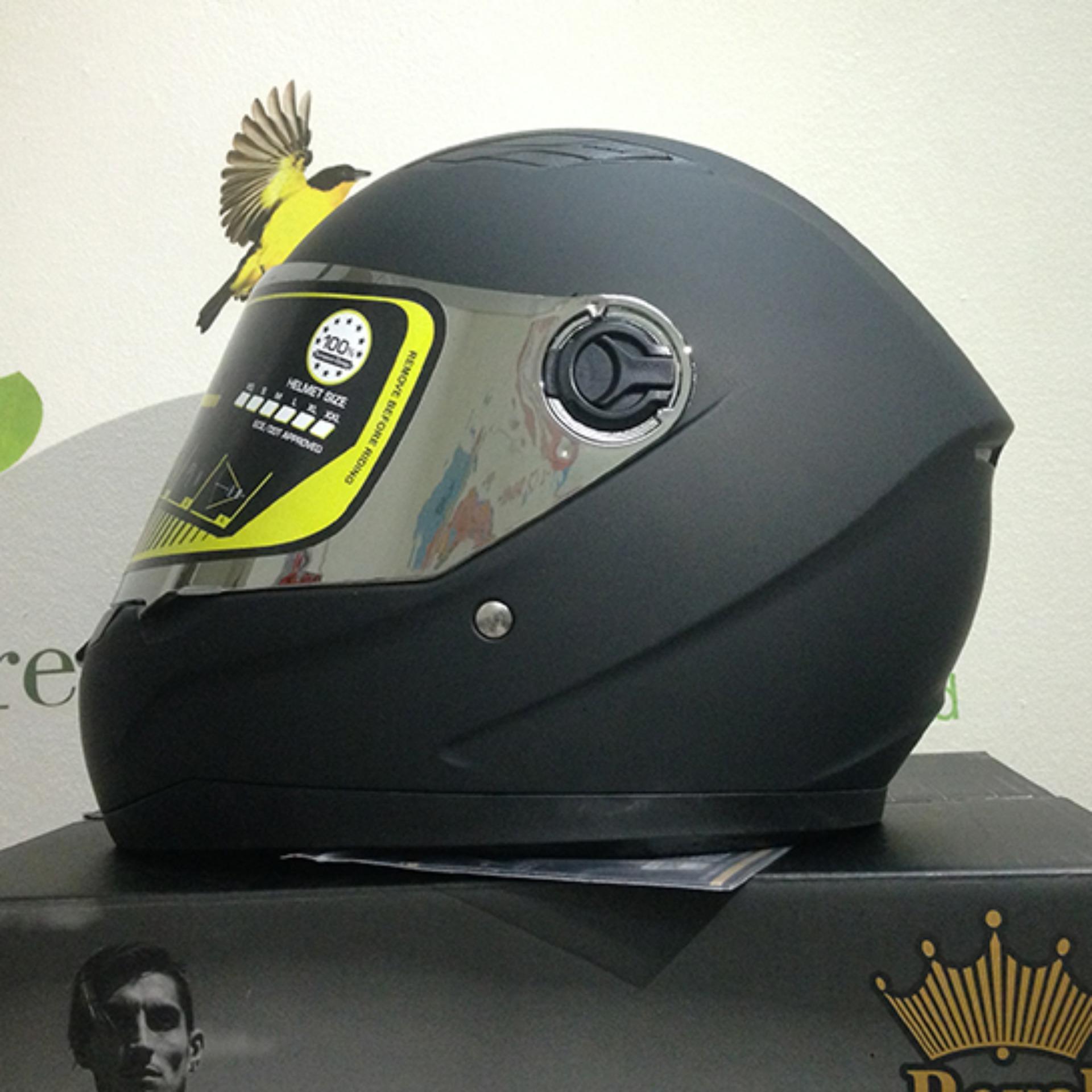 Mũ fullface royal đen 136