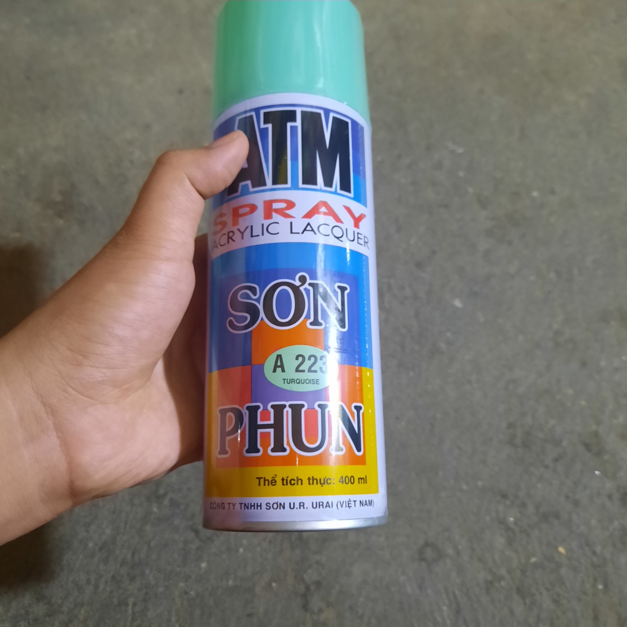 Sơn xịt atm màu xanh lơ a223
