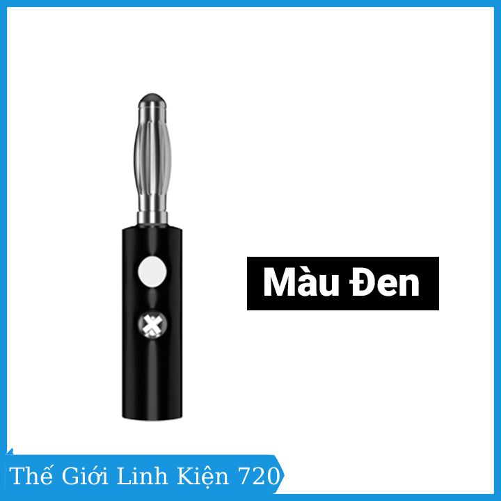 Đầu jack bắp chuối đực 4mm cao cấp nhiều màu (1 cái) tùy chọn
