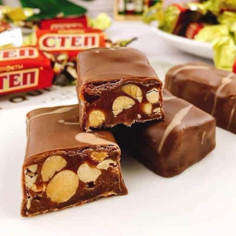 KẸO SOCOLA CARAMEL GOLDEN STEP - GÓI 500 GRAM