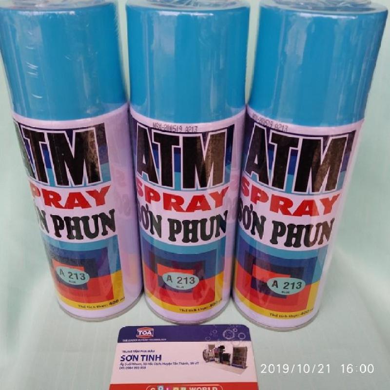 SƠN XỊT MÀU XANH Da trời BLUE A213 (ATM hoặc WIN)