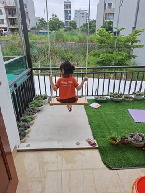 Xích đu sân vườn 50x20