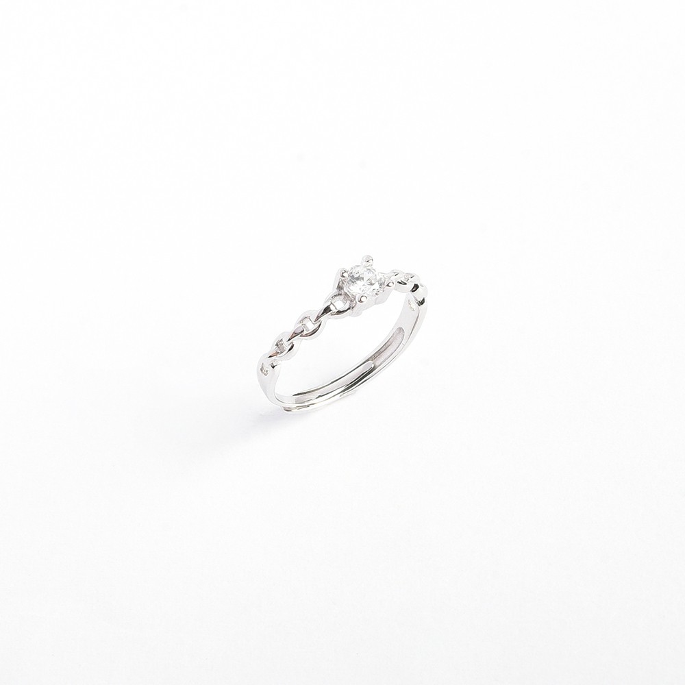 Nhẫn đôi bạc Dilys Mon Lilas  N112103/N112104