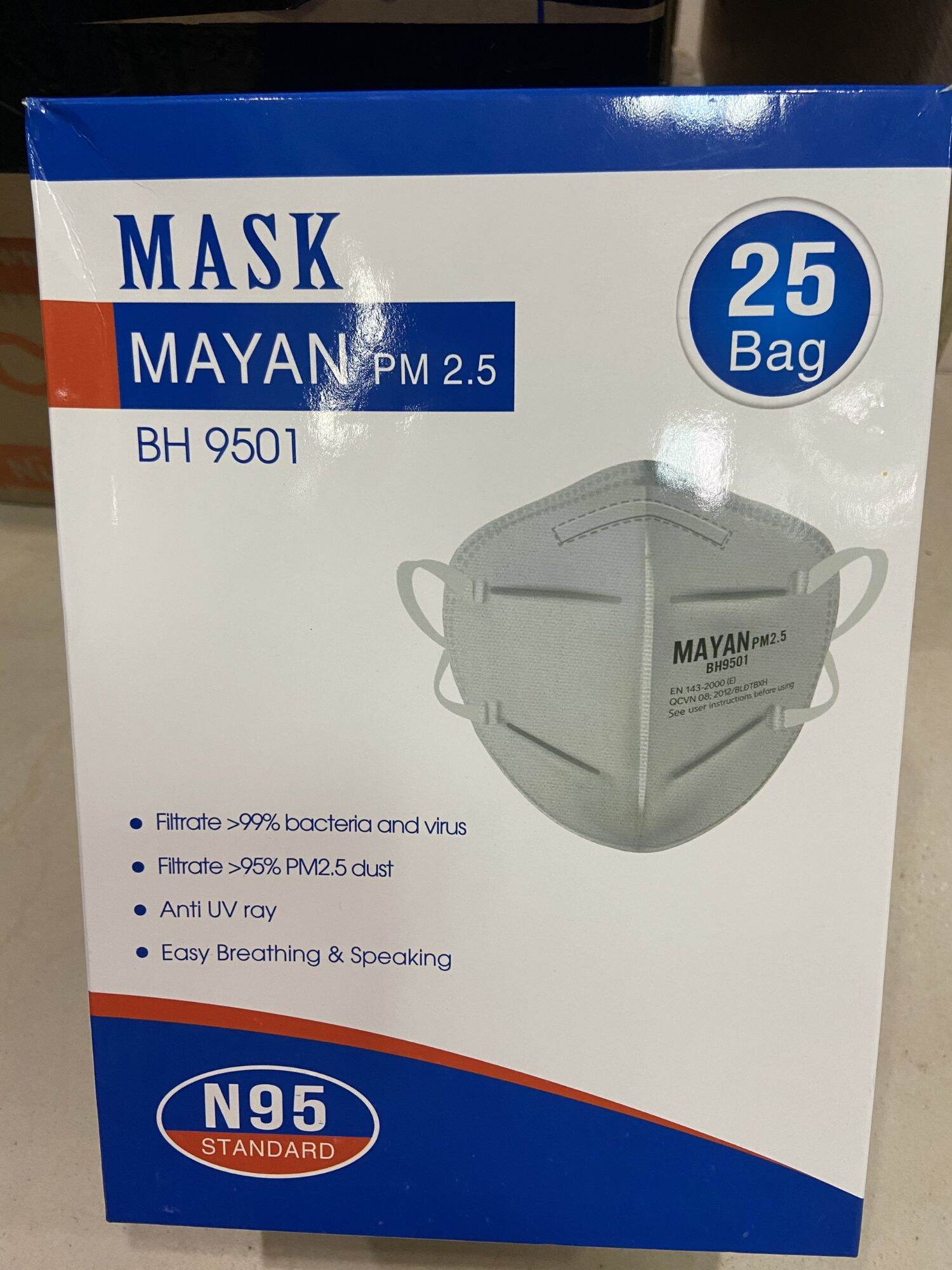 Khẩu trang N95 MAYAN 5 Lớp (10 cái)