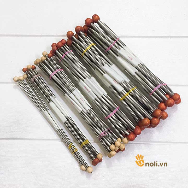 Stainless steel knitting needles