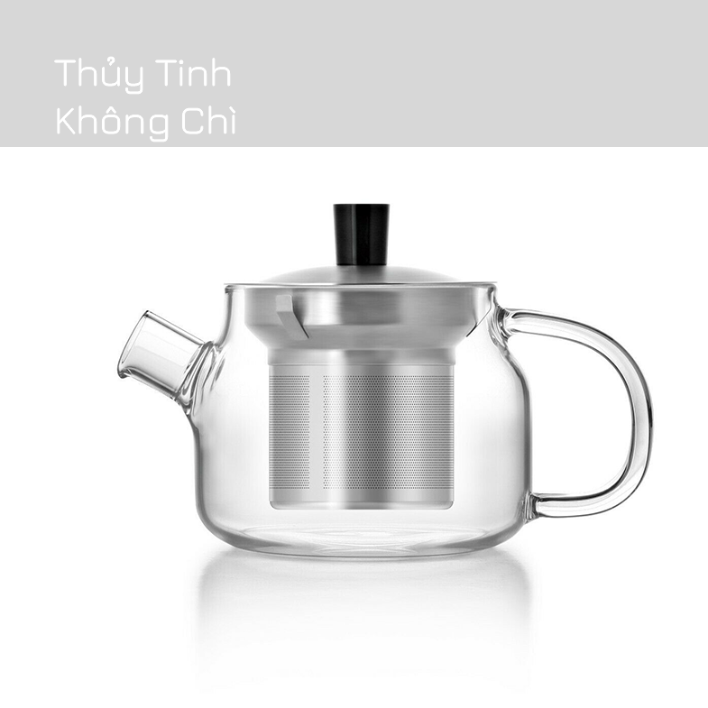 Bình lọc trà thủy tinh Samadoyo S048B 470mL (Vàng)