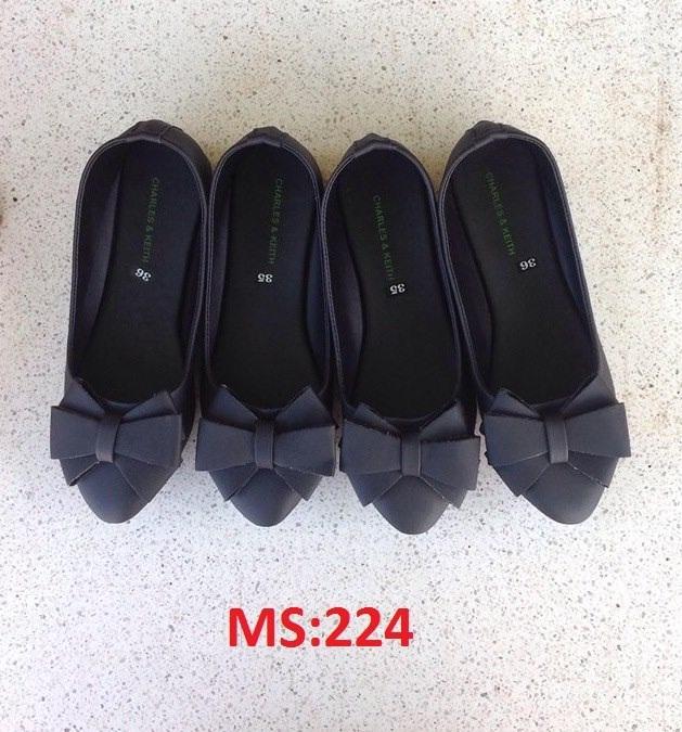 Giày nữ giày búp bê PinkShopGiayDep chất liệu da êm chân bền xinh xắn PinkShopGiayDep - MS:224