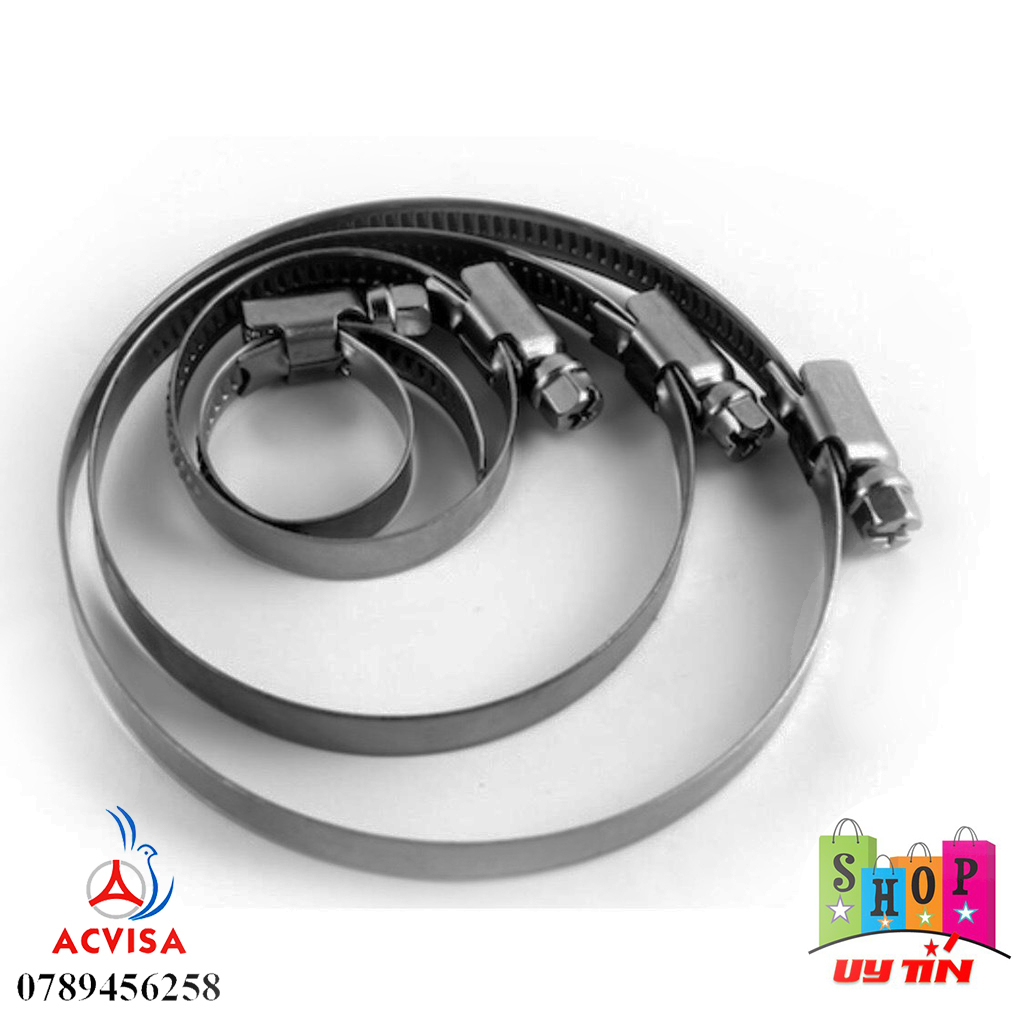 Combo 3 Cái Đai xiết cổ dê Inox  ( Đai siết, Quai nhê) D100 ( D78 - D101)