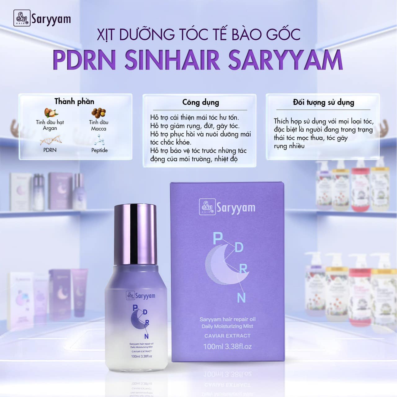 Tinh dầu hỗ trợ mọc tóc con Sinhair Saryyam 100ml