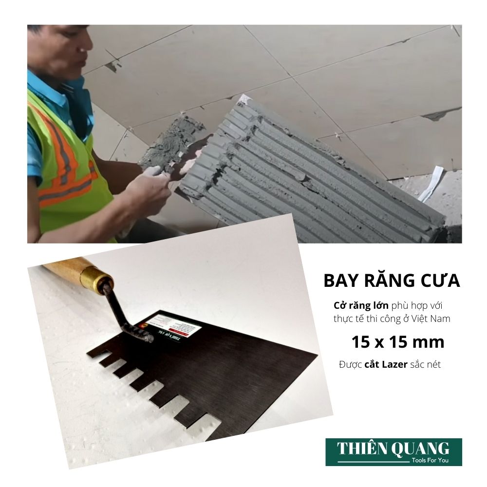 Bay răng cưa TAY PHẢI - Răng 15x15mm - Thiên Quang Smarttools