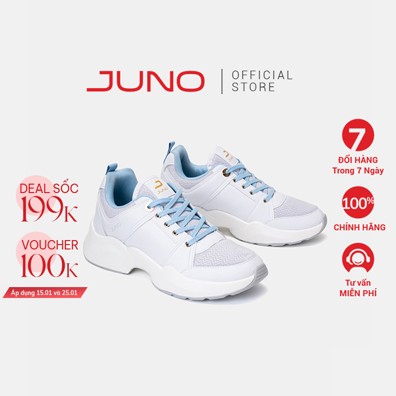 Giày Thể Thao Sneaker Nữ JUNO Queendom 5cm TT05014