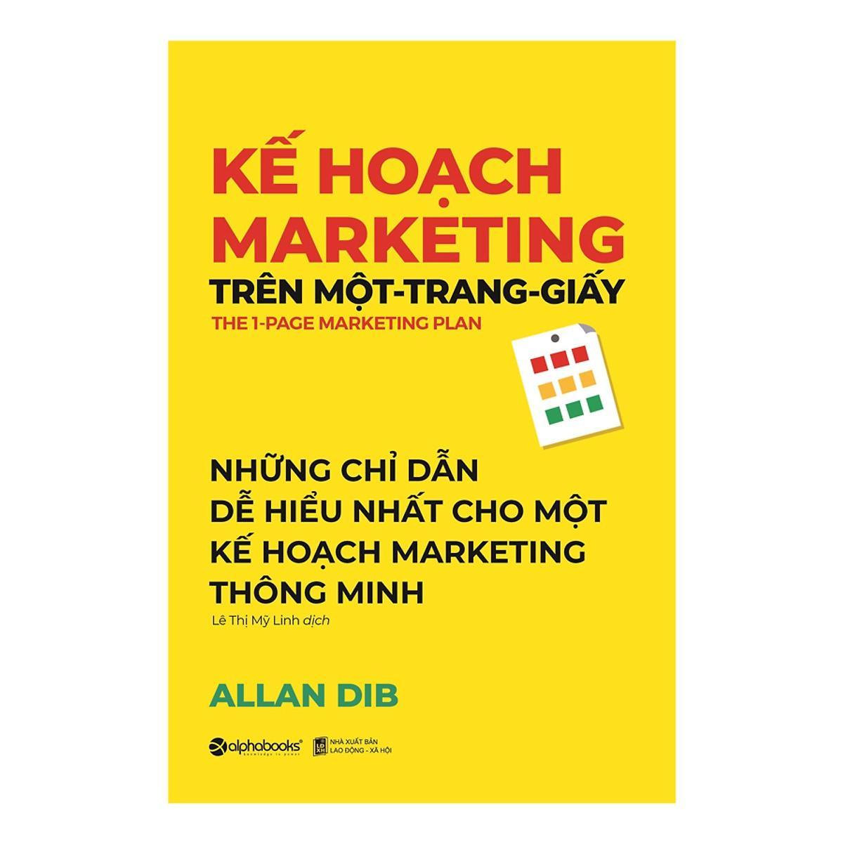 Sách - Kế Hoạch Marketing Trên Một Trang Giấy 159k (Tái Bản 2021)