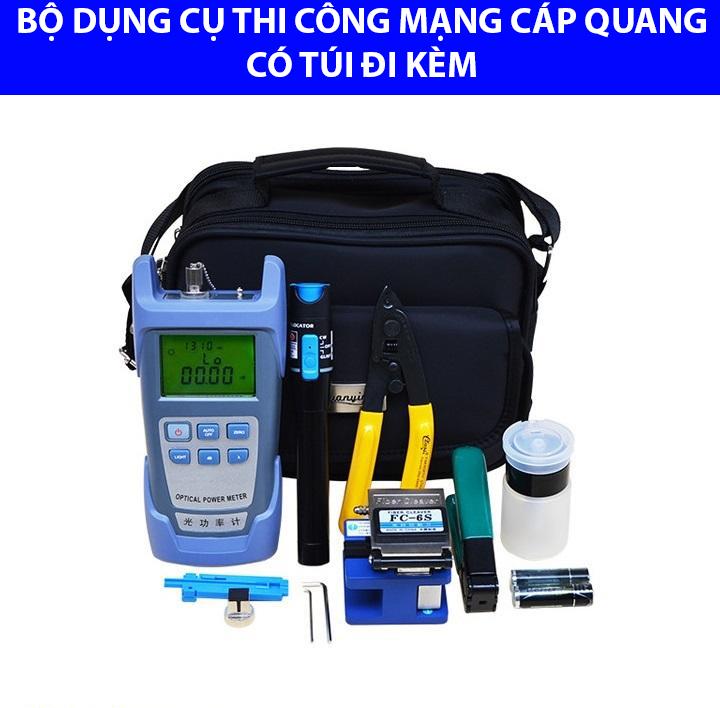 Bộ dụng cụ làm cáp mạng - cáp quang Cao cấp có túi - Bộ dụng cụ thi công cáp quang