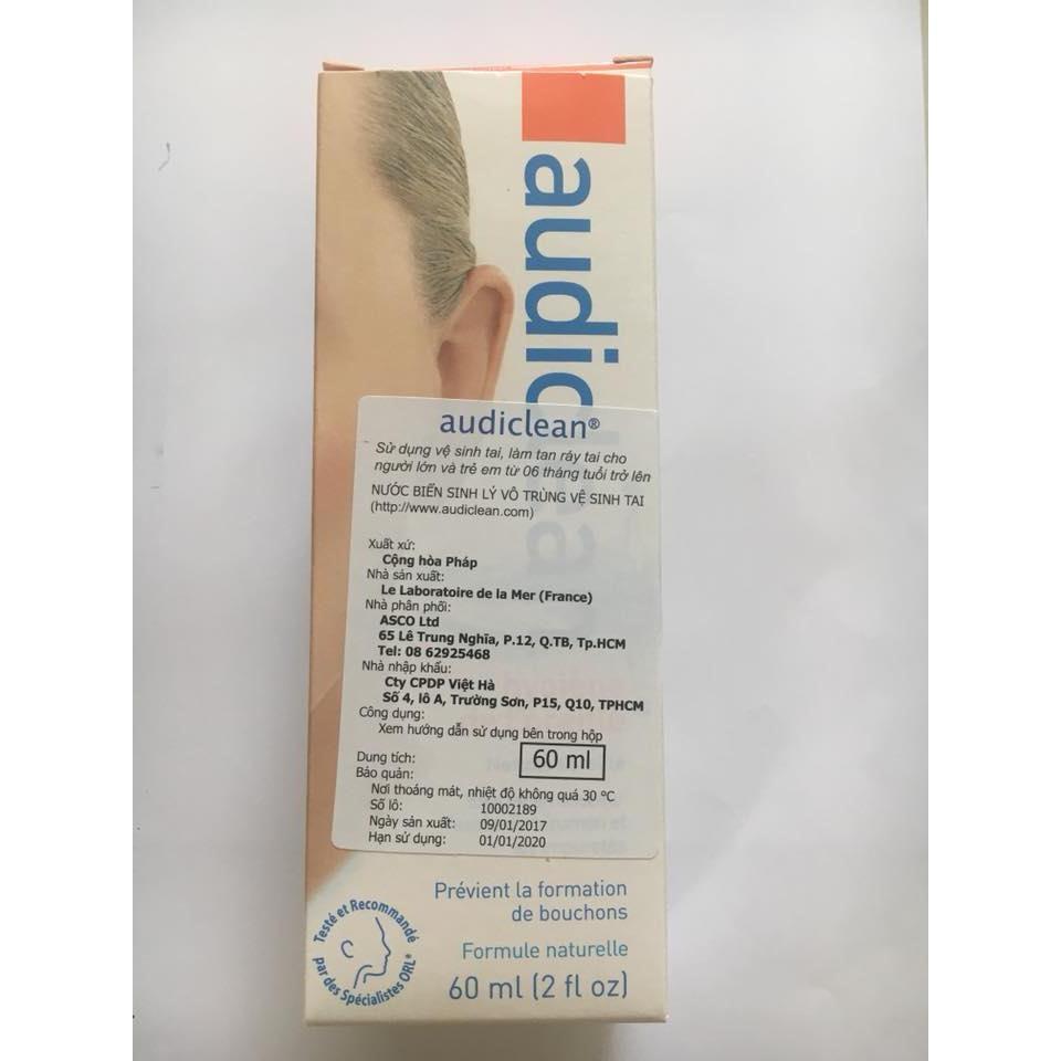 NƯỚC RỬA TAI AUDICLEAN 60ML.