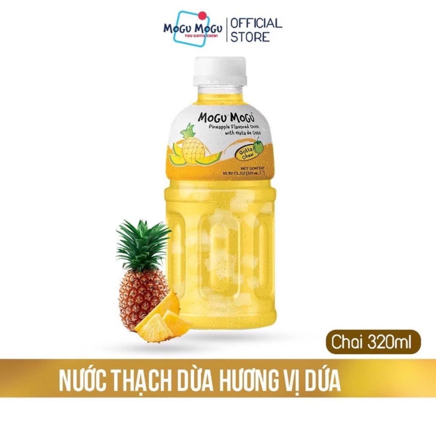 Nước Uống Mogu Mogu 8 Vị (Thùng 24 Chai X 320ml)