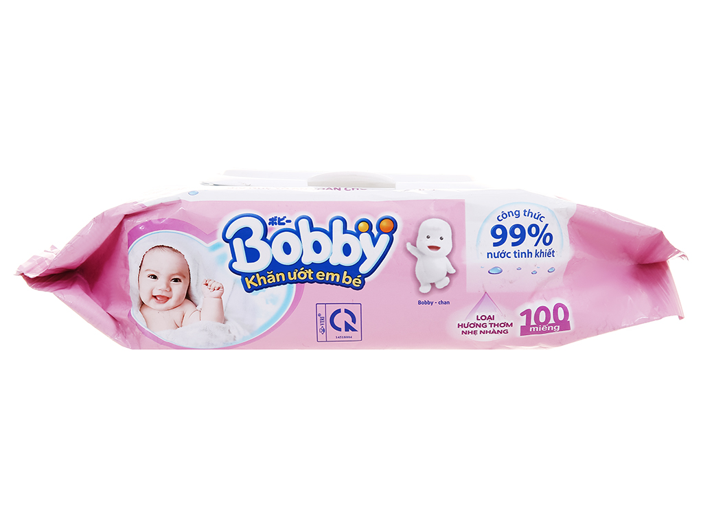 KHĂN GIẤY ƯỚT EM BÉ BOBBY 100 TỜ