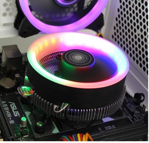 FAN CASE Quạt tản nhiệt CPU Cooler S6 -LED RGB - AMD-INTEL
