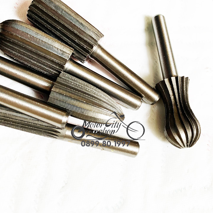 Bộ 6 đầu mài gỗ thép Carbon dùng Diy cao cấp