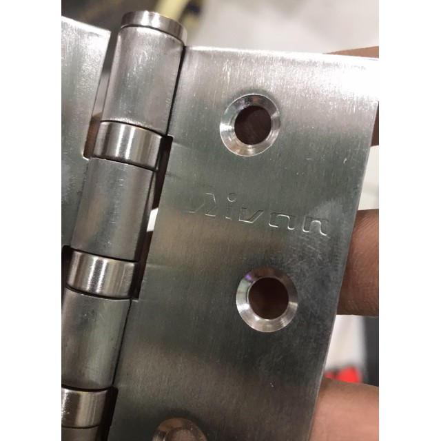 Bản Lề Ivan 100mm Inox (Có Tặng đinh vít)
