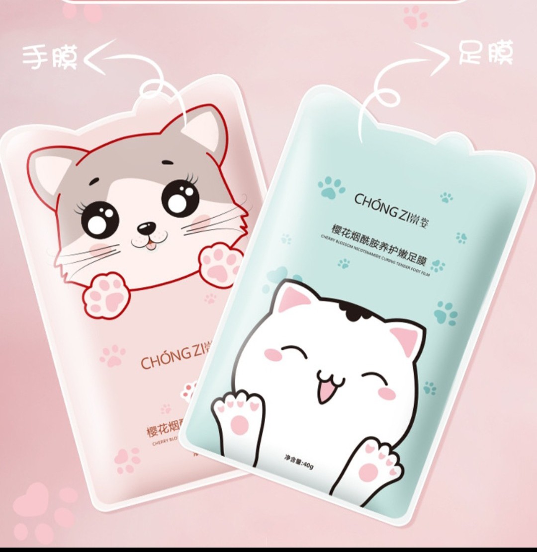 Mặt Nạ Tay Chân  Mèo Ú