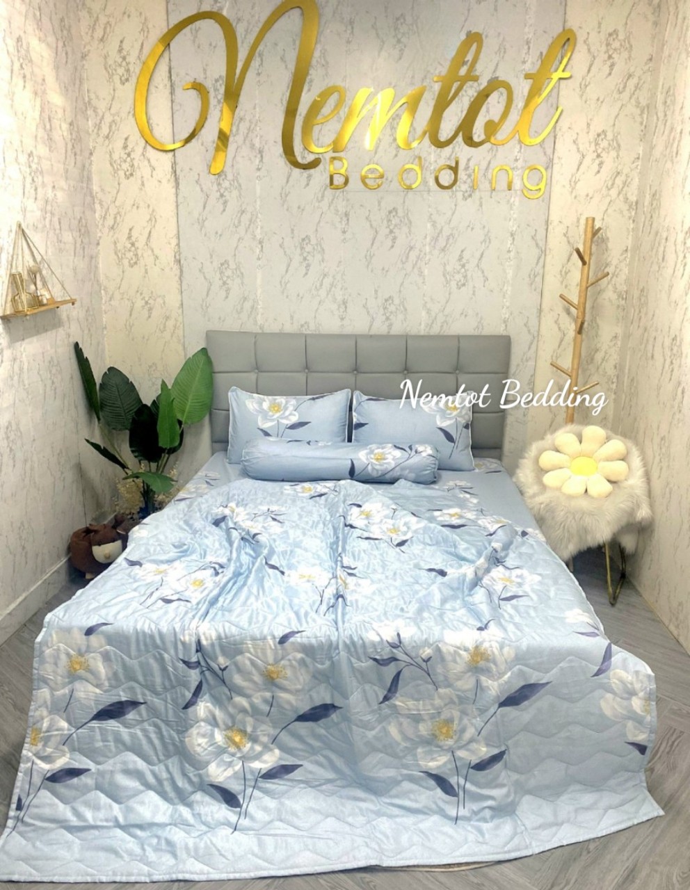 💕SIÊU PHẨM💕 Bộ Ga Gối Lyocell Than Hoạt Tính Kháng Khuẩn Mềm Mịn, Nằm Thoáng Mát _ Nemtot Bedding