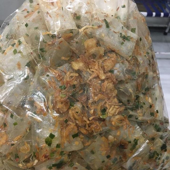 bánh tráng hành tói phi siêu thơm ( ăn chay  được)