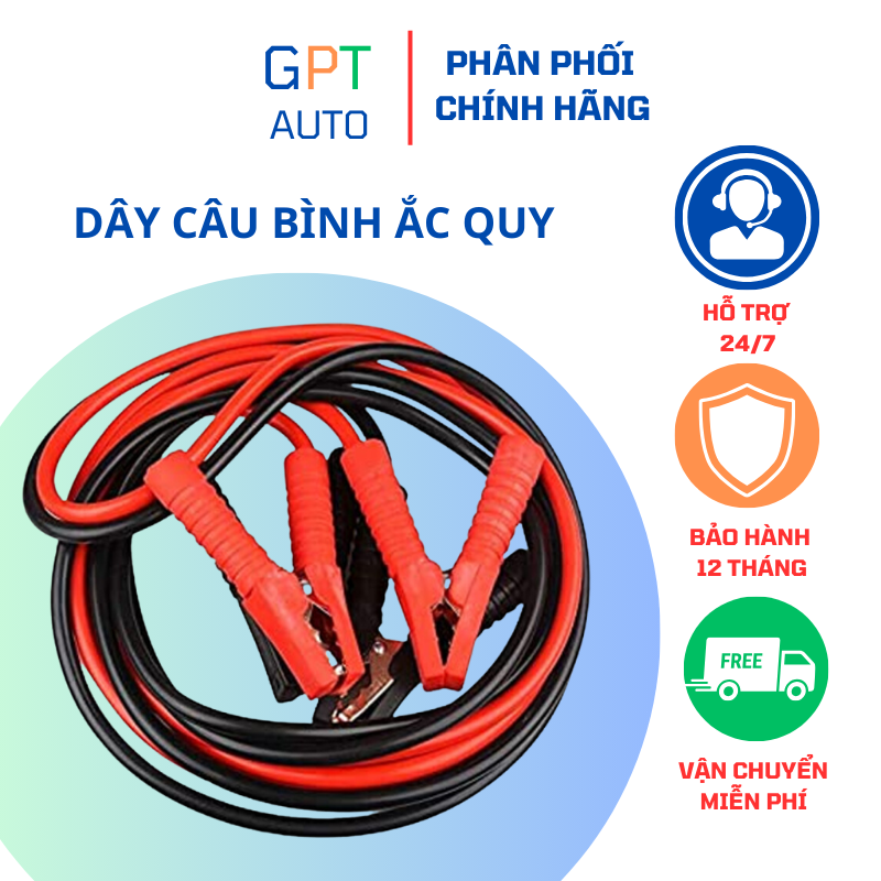 Bộ dây câu bình ắc qui lõi đồng lớn