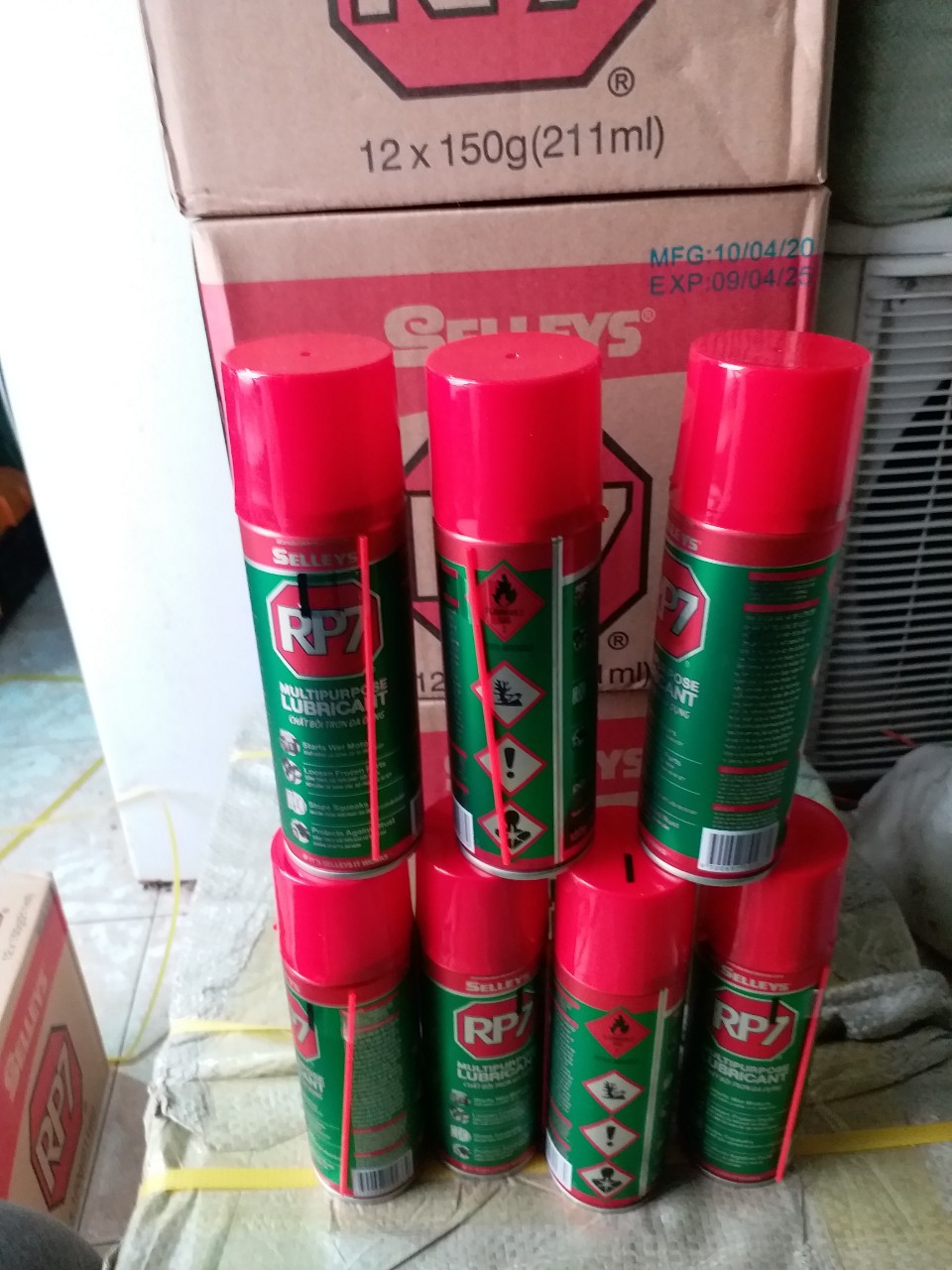 BÌNH XỊT CHỐNG RỈ SÉT RP7 150g mẫu mới