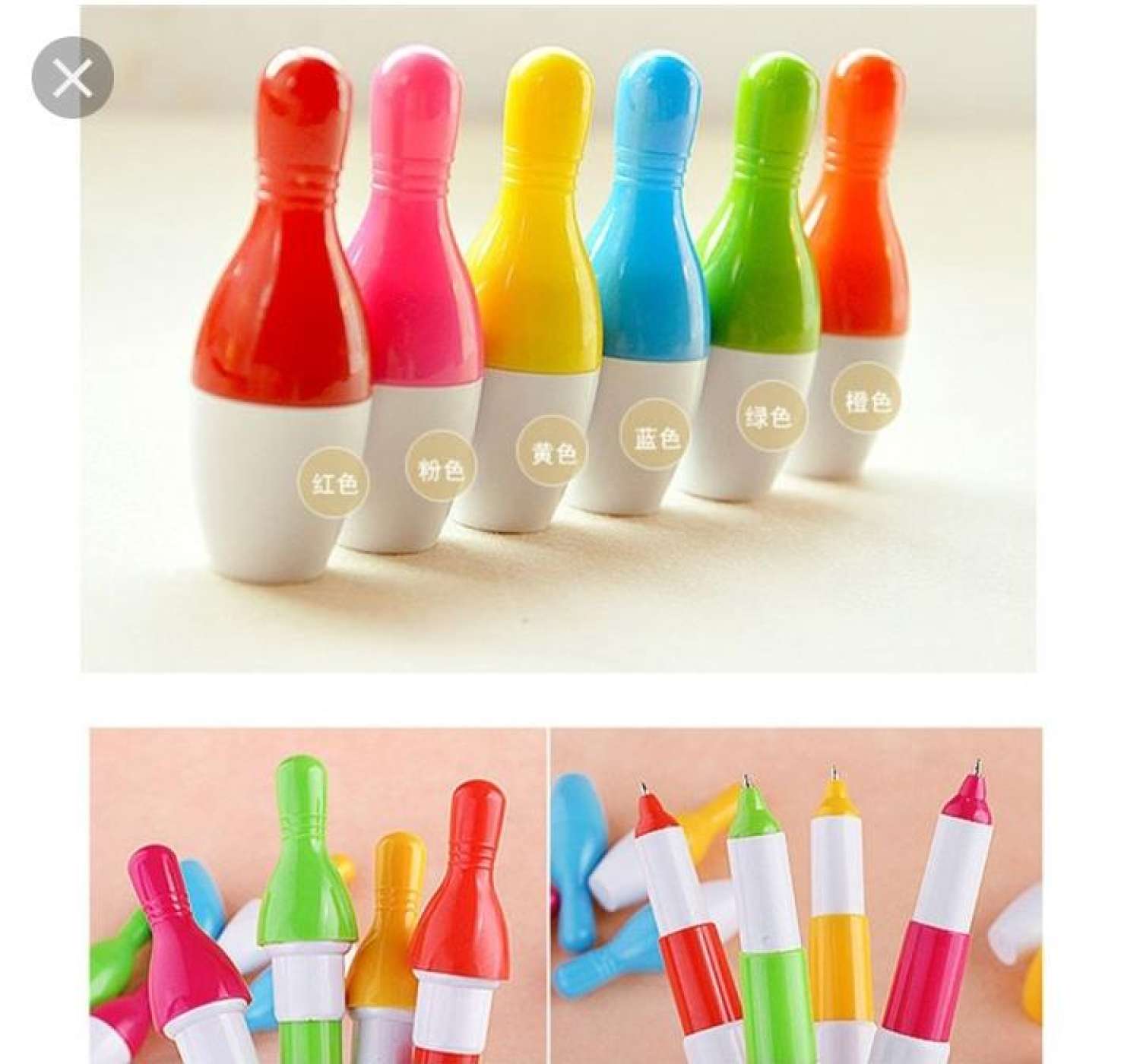 COMBO 5 BÚT BI BOWLING- MỰC XANH