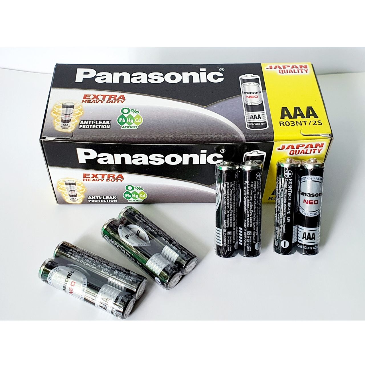 Vỉ 2 viên Pin đũa AAA Panasonic màng co